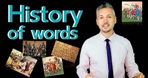 English Language Vocabulary Lesson on the origin of English Words (English Etymology)