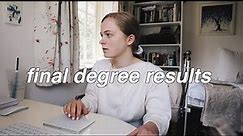 my final degree results (live reaction)