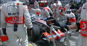 Alonso y Hamilton en la Clasificación para Hungría 2007 (Audio Telecinco)