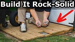 How to Build a Rock-Solid Shed Ramp (Riding Mower Approved ✅)