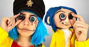 Creepy Coraline Doll With Button Eyes