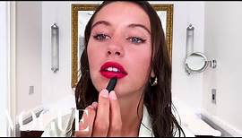 Iris Law's Guide to Glowing Skin and a Red Lip | Beauty Secrets | Vogue