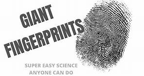 How To Make Giant Fingerprints Easy Science Experiment