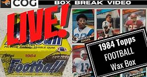 1984 Topps Football Wax Pack Box Break - Elway and Marino Rookie - Second try
