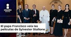 ¡Sylvester Stallone conoció al papa Francisco!