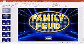 Family Feud PowerPoint Free Template - Game Show PowerPoint Template