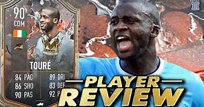 90 TROPHY TITANS HERO TOURE PLAYER REVIEW! YAYA TOURE - FIFA 23 Ultimate Team