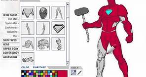 Marvel Superheroes - A Look at Character Creator - Create Your Own Super hero