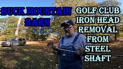 DIY. How to pull a steel shaft from a golf club.