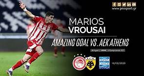 MARIOS VROUSAI - Amazing Goal vs. AEK Athens (16/12/20) | PROSPORT.GR