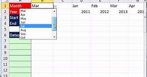 Excel Magic Trick 848: Create List of Dates For Month With Formula