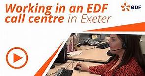 What's it like to work at the EDF call centre in Exeter?