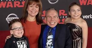 Warwick Davis with his Family "Star Wars: The Last Jedi" World Premiere Red Carpet