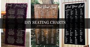 DIY Seating Charts | Acrylic & Wood | Cricut Wedding Sign w/ Canva