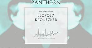Leopold Kronecker Biography | Pantheon