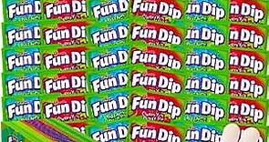 Fun Dip Candy Bulk - Cherry Yum & Razz Apple Flavors - Party Favor Candy, Fun Size Candy, Candy Individually Wrapped, Party Candy (48 count, 0.43 oz each) - Includes World of Candy Sticker