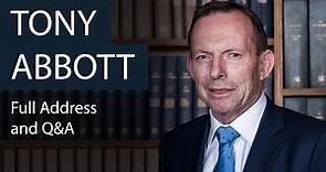 Tony Abbott | Full Address and Q&A | Oxford Union
