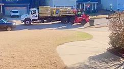 It took the Lowe’s delivery person to unload all of the materials for our fence less than 10 minutes all by himself. #forklift #deliveryservice #fenceinstallation #lowes #homeimprovements #homeownership #homeprojects | Jenn B Fernandez