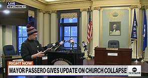 Mayor Passero gives update on church collapse in New London, CT: LIVE