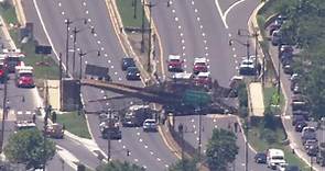 LIVE: Washington D.C. pedestrian bridge collapses onto highway