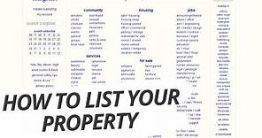 Craigslist: How to list Property for Sale (FSBO) For Sale by Owner!