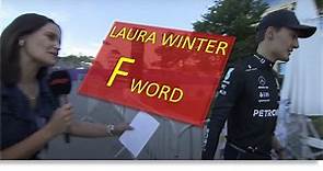 Laura Winter uses F word interviewing Russel