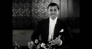 Clark Gable's Oscar speech @ 7th Academy Awards