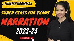 Narration | English Grammar | Direct & Indirect Speech | Concept, Rules, Examples & Tricks in Hindi