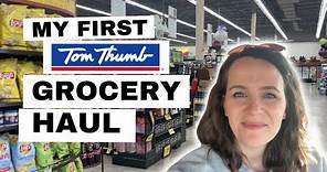 TOM THUMB GROCERY HAUL - My first time at this Texas grocery store!