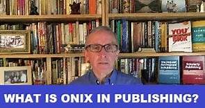 What is ONIX in publishing?