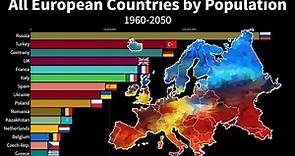 🔵 All European Countries by Population