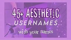 ✦ usernames with your names ✦
