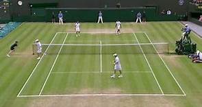 Bryan Brothers throw racket to win point