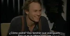 Heath Ledger habla sobre interpretar al Joker (Subtitulado en español)