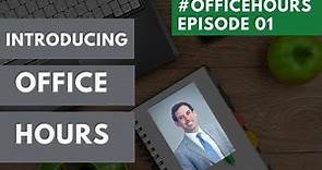 The Premier of Chris Donaldson's | #OfficeHours 01