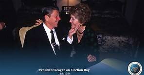 President Reagan on Election Day 11/6/1984