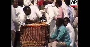Somalia - Funeral of General Aidid