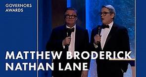 Matthew Broderick & Nathan Lane Honor Mel Brooks | 14th Governors Awards (2024)
