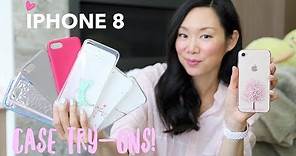 Apple iPhone 8 GOLD ♥ CASE UNBOXINGS & Try-Ons!