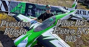Practice flight / Pilot RC Extra NG 103”/ Joe Hampson / Az Aerosports meet 2023
