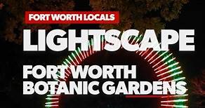 Take a look at Lightscape at the @fortworthbotanicgarden! Running from Nov. 17-Jan 1. This immersive experience combines music and lights to get you in the holiday spirit. Visit fwbg.org for tickets. #lightscapefortworth | Fort Worth Locals