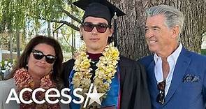 Pierce Brosnan & Wife Celebrate Son Paris' College Graduation