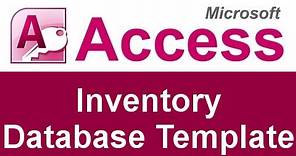 Microsoft Access Inventory Database Template