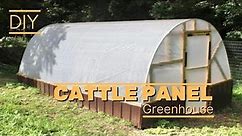 DIY CATTLE PANEL GREENHOUSE │ SIMPLE Hoop House Build