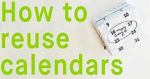 How to Reuse and Recycle old Calendars!
