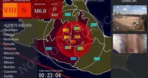 [Earthquake Early Warning] September 19, 2017; Puebla, Mexico M7.1 Earthquake
