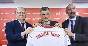 Así ha sido la presentación de Mendilibar con el Sevilla FC