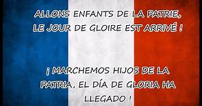 Himno de Francia - LA MARSELLESA (Letra en francés y en español) | LA MARSEILLAISE