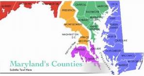 Maryland Counties (A geographical & historical review)