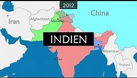 Indien - 120 Jahre Geschichte auf einer Karte